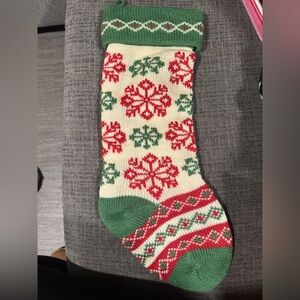 Festive Knit Christmas Stocking